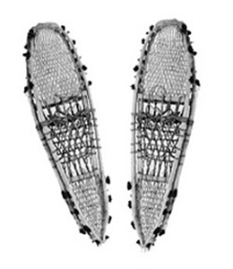 Traditional Nisga'a snowshoes